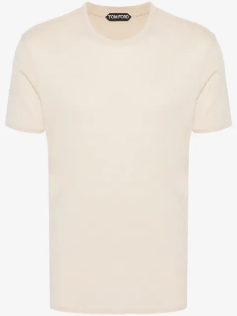 TOM FORD mélange-effect cotton-blend T-shirt