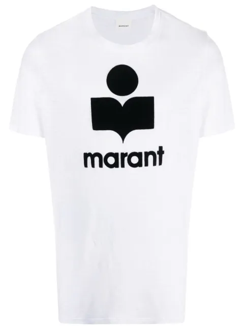 MARANT Karman logo-print linen T-shirt