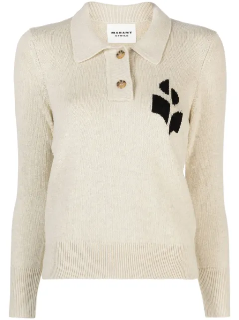MARANT ÉTOILE Nola knitted polo sweatshirt