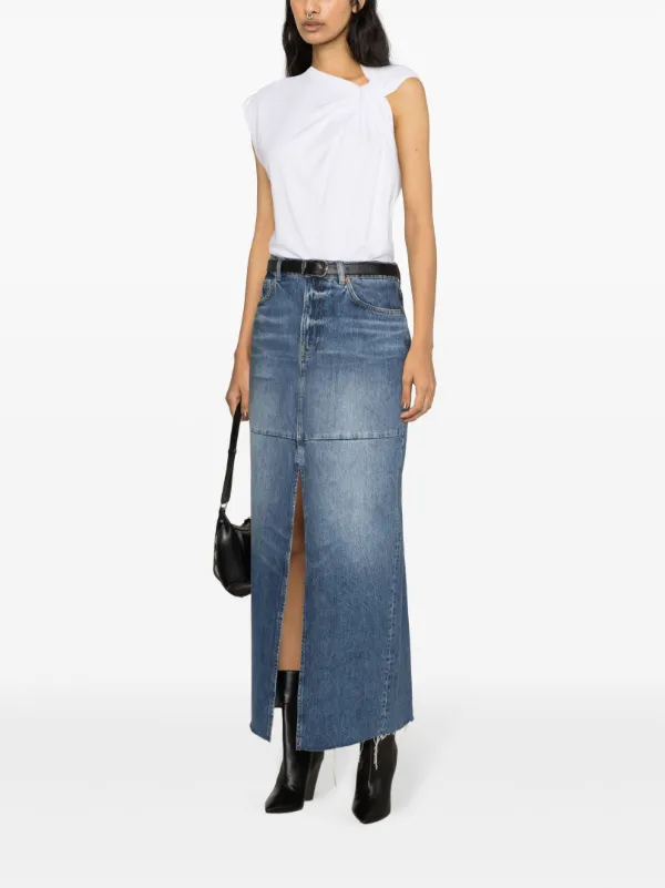 ISABEL MARANT Nayda Cotton T-shirt | White | FARFETCH AU