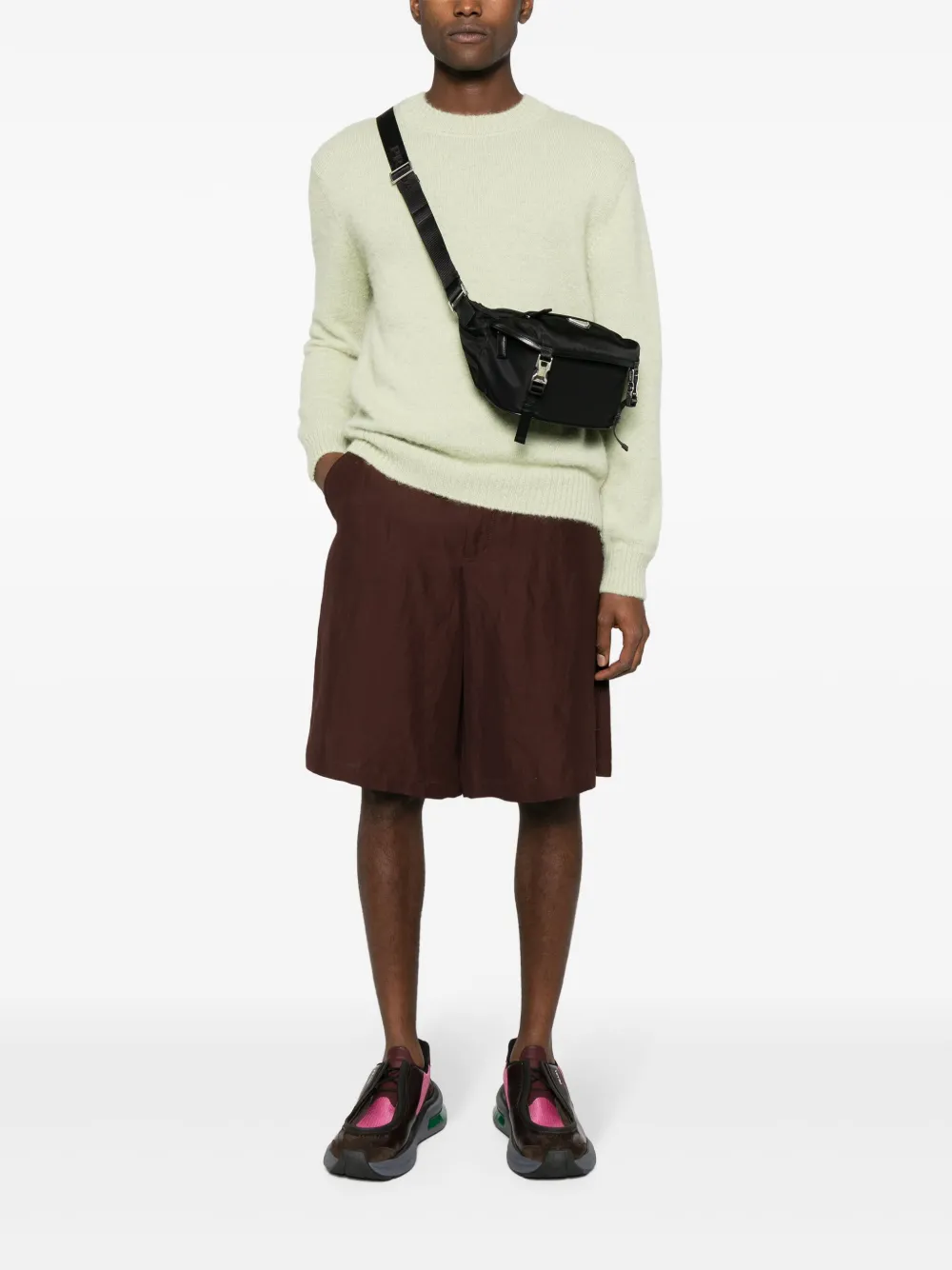 Prada Re-Nylon messenger bag - Zwart