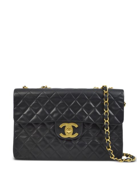 HOT SALE CHANEL 1995 jumbo Classic Flap shoulder bag Women