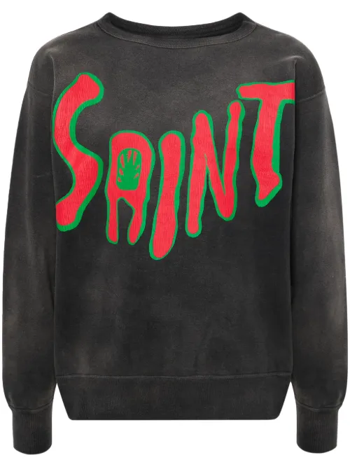 Sweat en coton à logo imprimé - SAINT MXXXXXX - Modalova