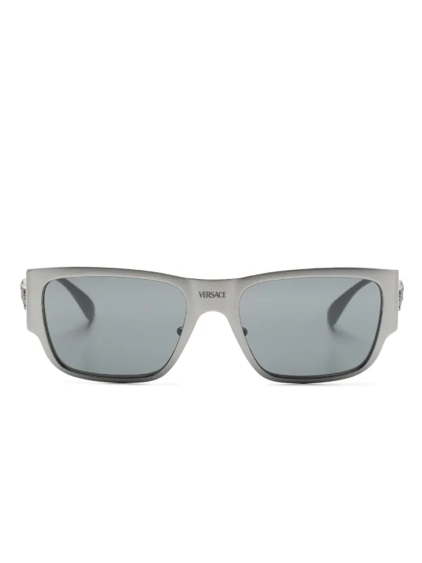 Versace Eyewear メドゥーサ スクエアフレーム サングラス | シルバー 