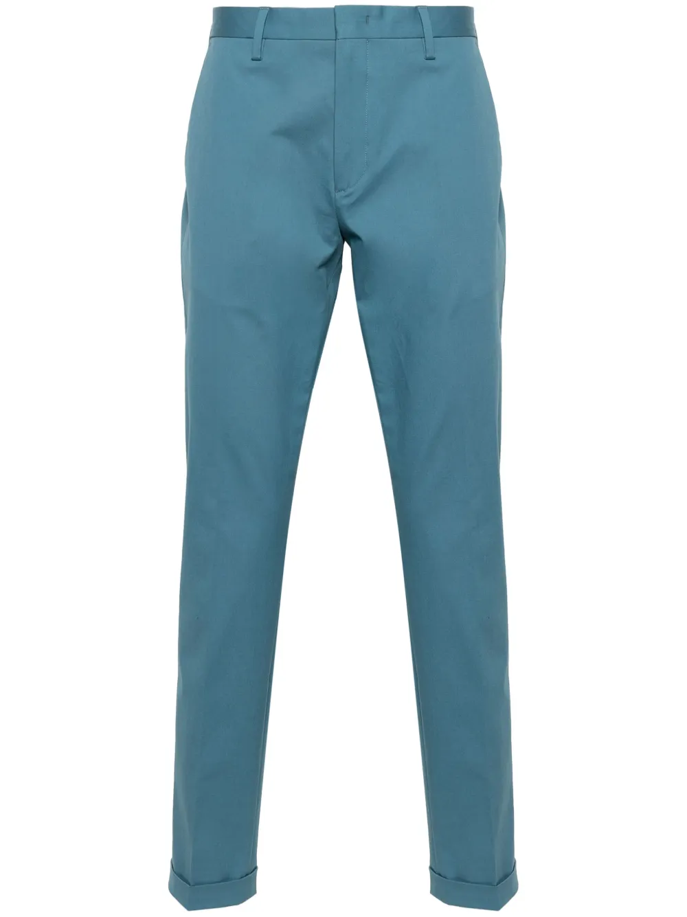 Paul Smith Straight mid waist broek Blauw