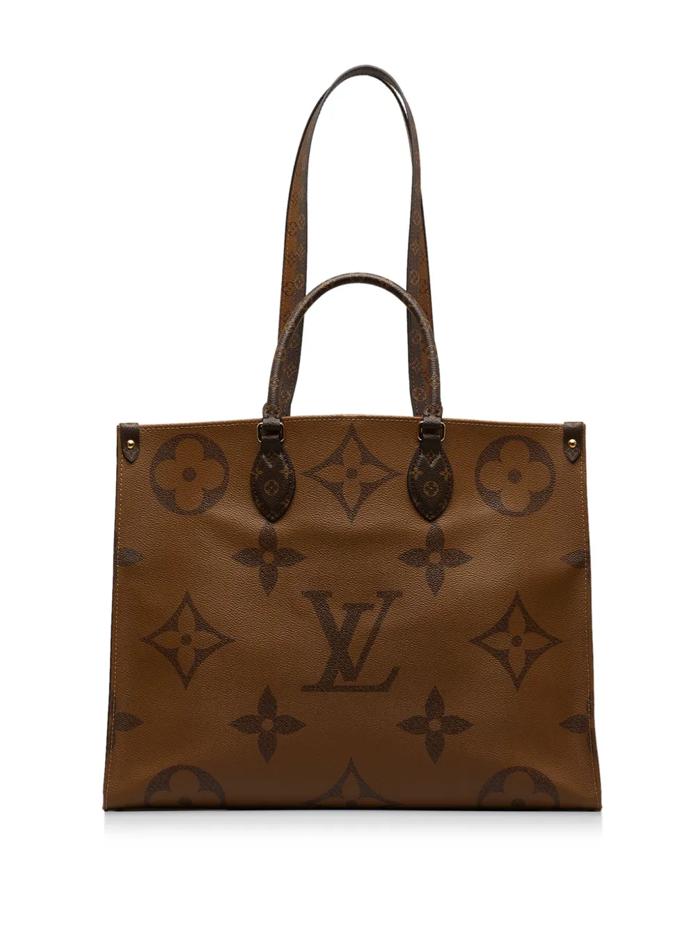 Louis Vuitton 2019 pre-owned Monogram Reverse Giant Onthego GM two-way bag - Bruin