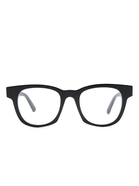 Moncler Eyewear logo-plaque wayfarer-frame glasses