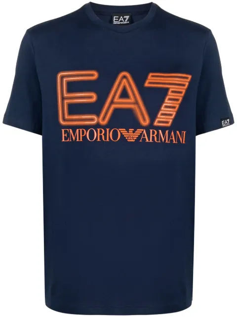 Ea7 Emporio Armani screen-printed logo jersey T-shirt Men