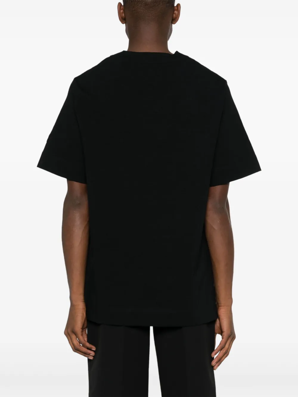 Jil Sander T-shirt met V-hals Zwart