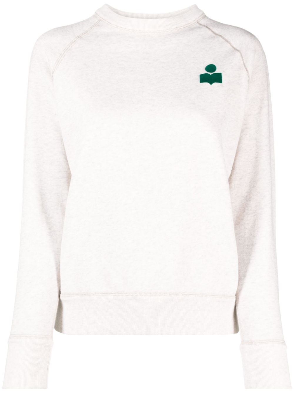 MARANT ETOILE MILLA FLOCKED-LOGO SWEATSHIRT 