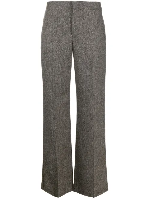 ISABEL MARANT Scarly straight-leg herringbone trousers