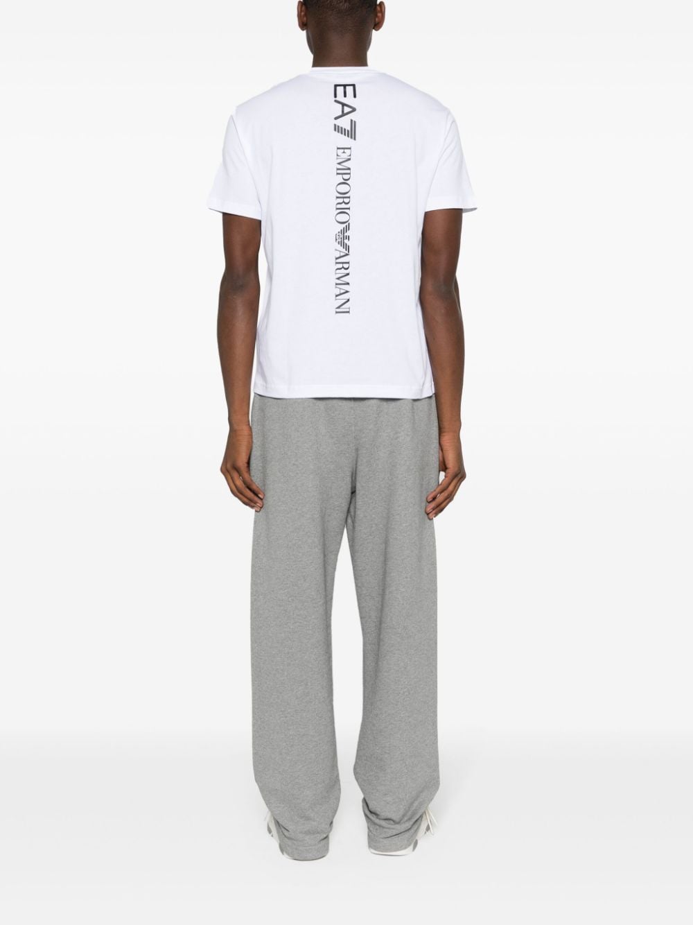 Ea7 Emporio Armani logo-print cotton T-shirt - Wit