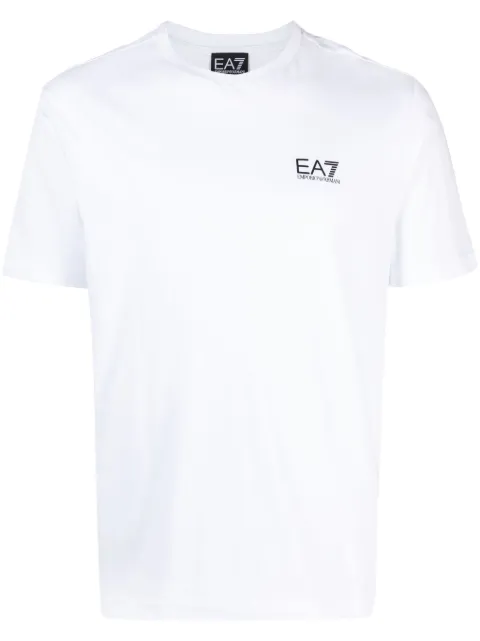 Ea7 Emporio Armani logo-print cotton T-shirt