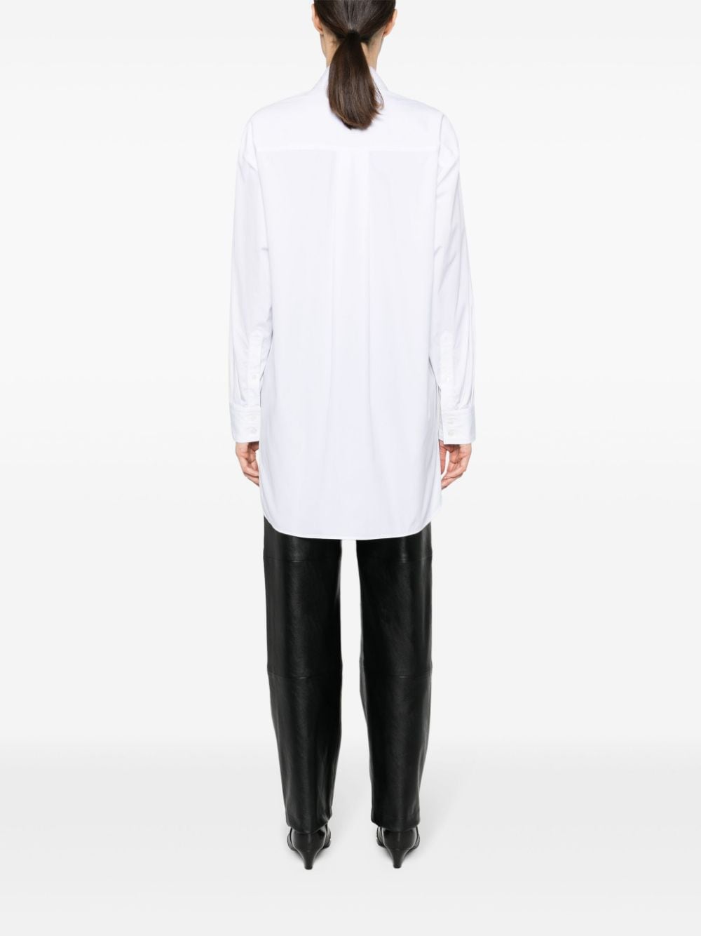 Shop Isabel Marant Cylvany Cotton Shirt In Weiss