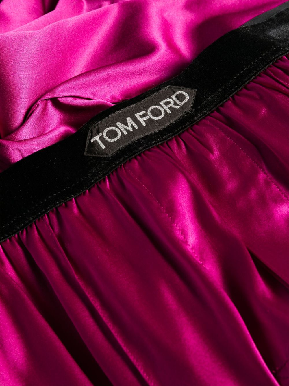 Shop Tom Ford Logo-appliqué Pajama Bottoms In Purple