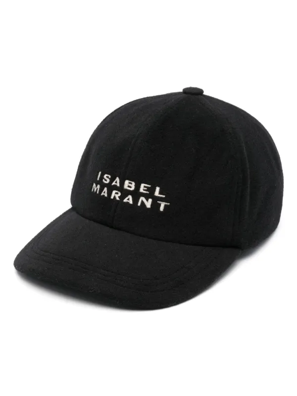 ISABEL MARANT ブラックキャップ Tyron Cap Woman black and ecru | ISABEL MARANT Official