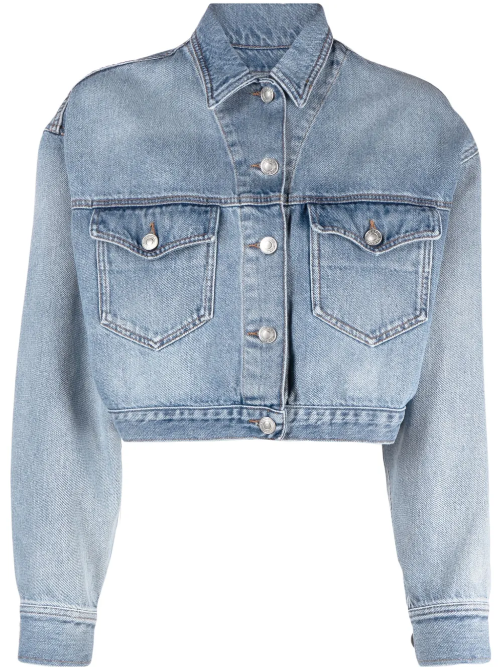 Shop Isabel Marant Tadia Denim Jacket In Blue