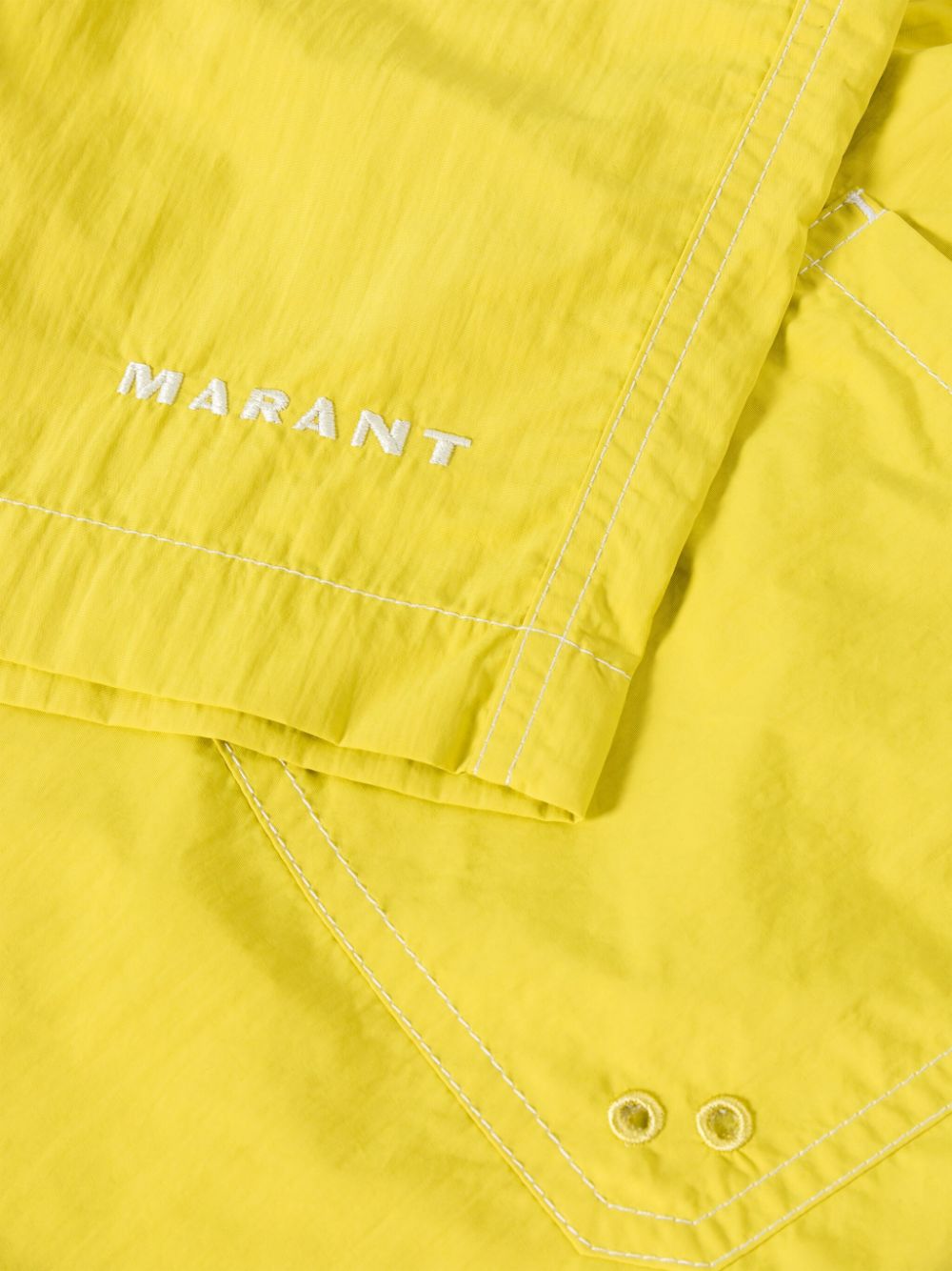 MARANT Zwembroek met logoprint Geel