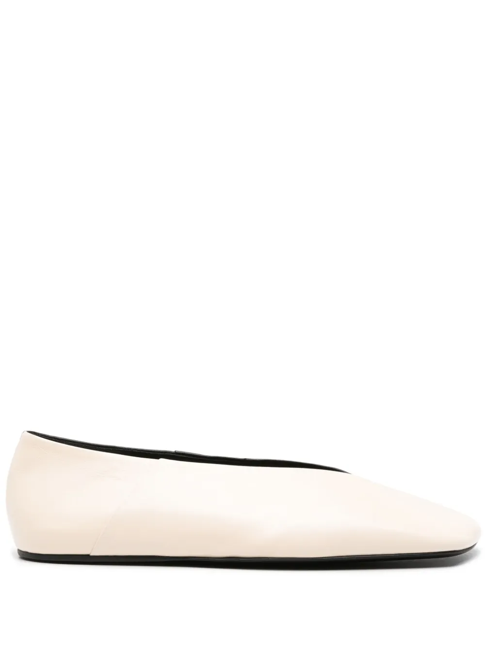 Jil Sander colour-block leather loafers Neutrals