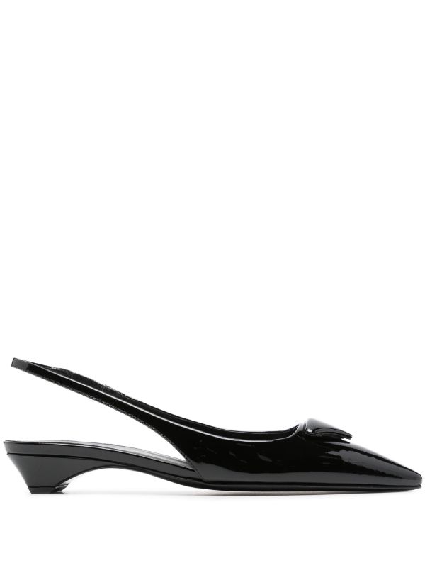 Prada patent hot sale leather heels