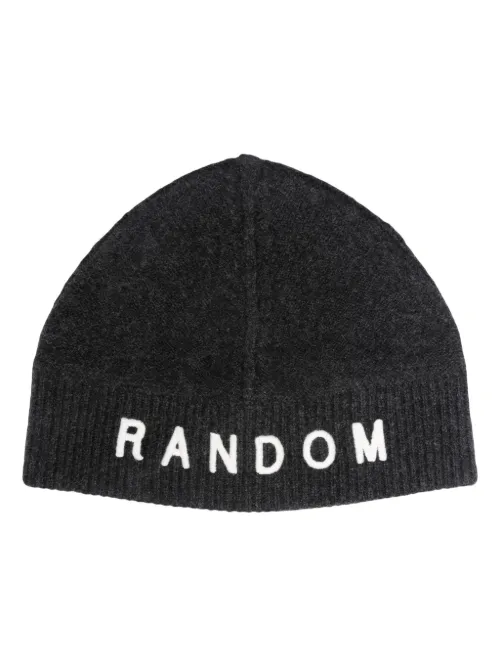 Bonnet nervuré à slogan brodé - Random Identities - Modalova