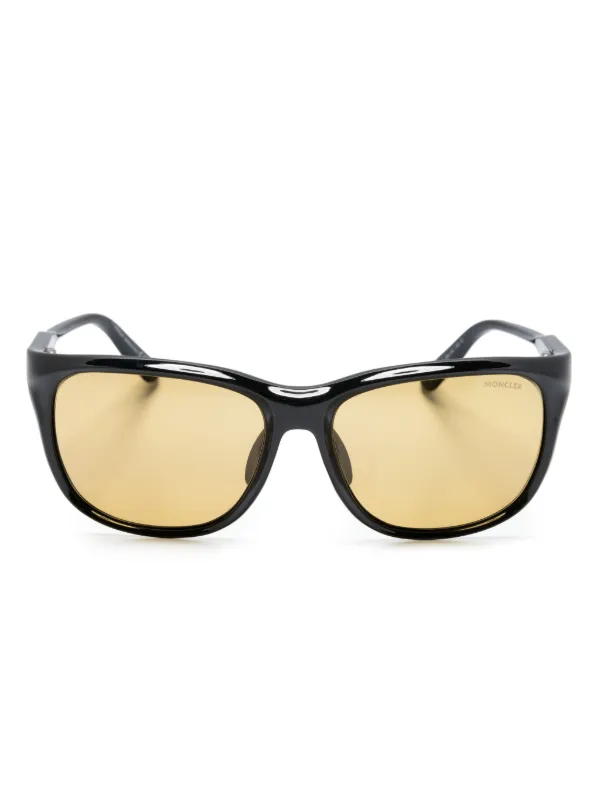 Moncler Eyewear x FRGMT biker frame Sunglasses Black FARFETCH AE