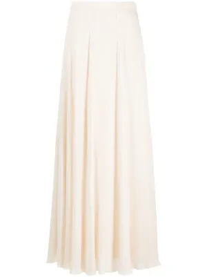 White maxi skirt crepe Outlet