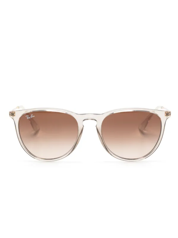 Ray-Ban Erika round-frame Glasses Brown FARFETCH PH