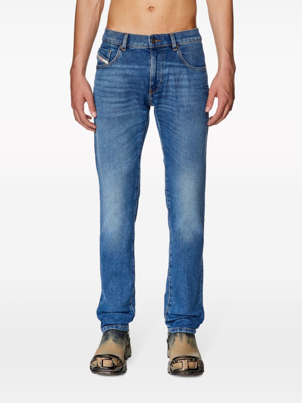 Diesel 2019 D-Strukt 0ENAT slim-cut jeans Men