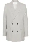 AMI Paris double-breasted blazer - Grey