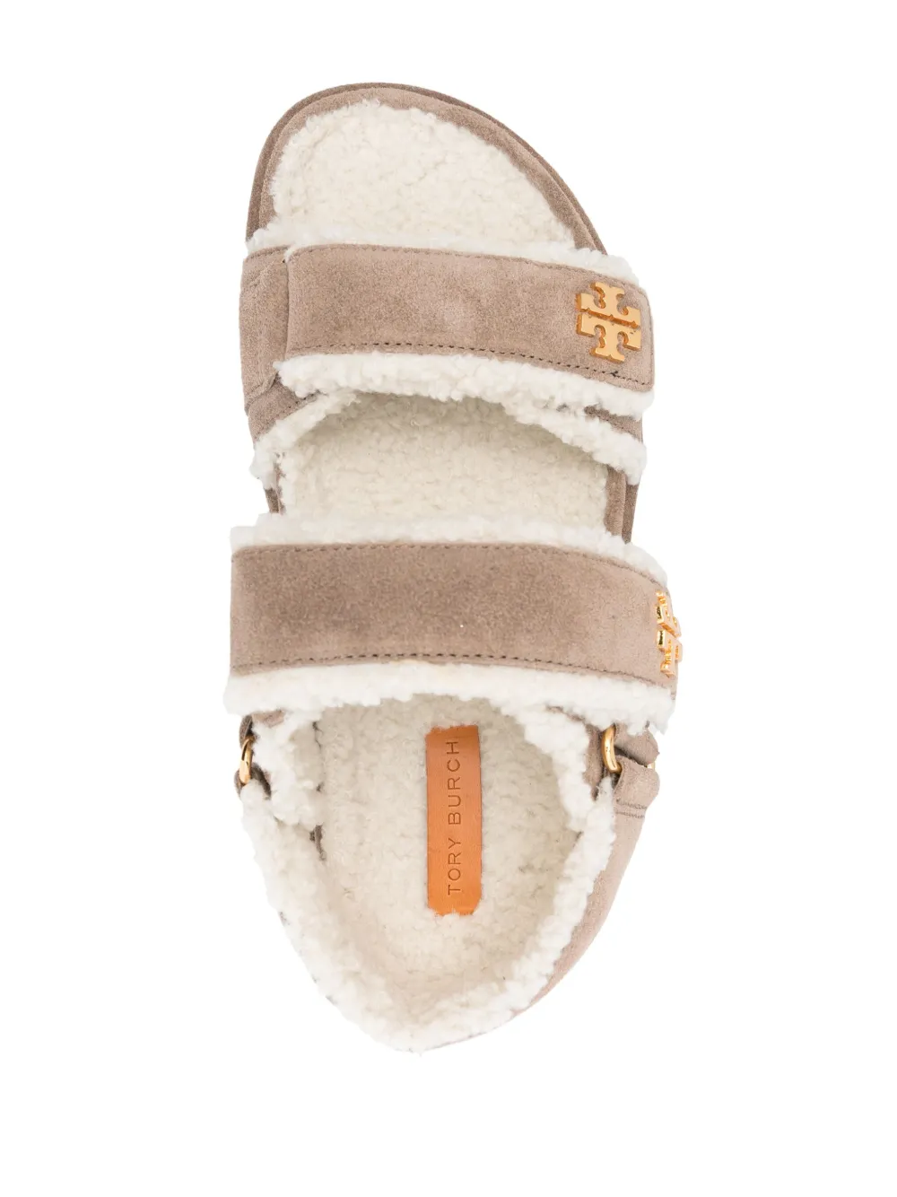 Shop Tory Burch Kira Suede Sandals In Braun