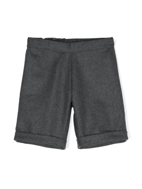 Siola mélange-effect cotton shorts