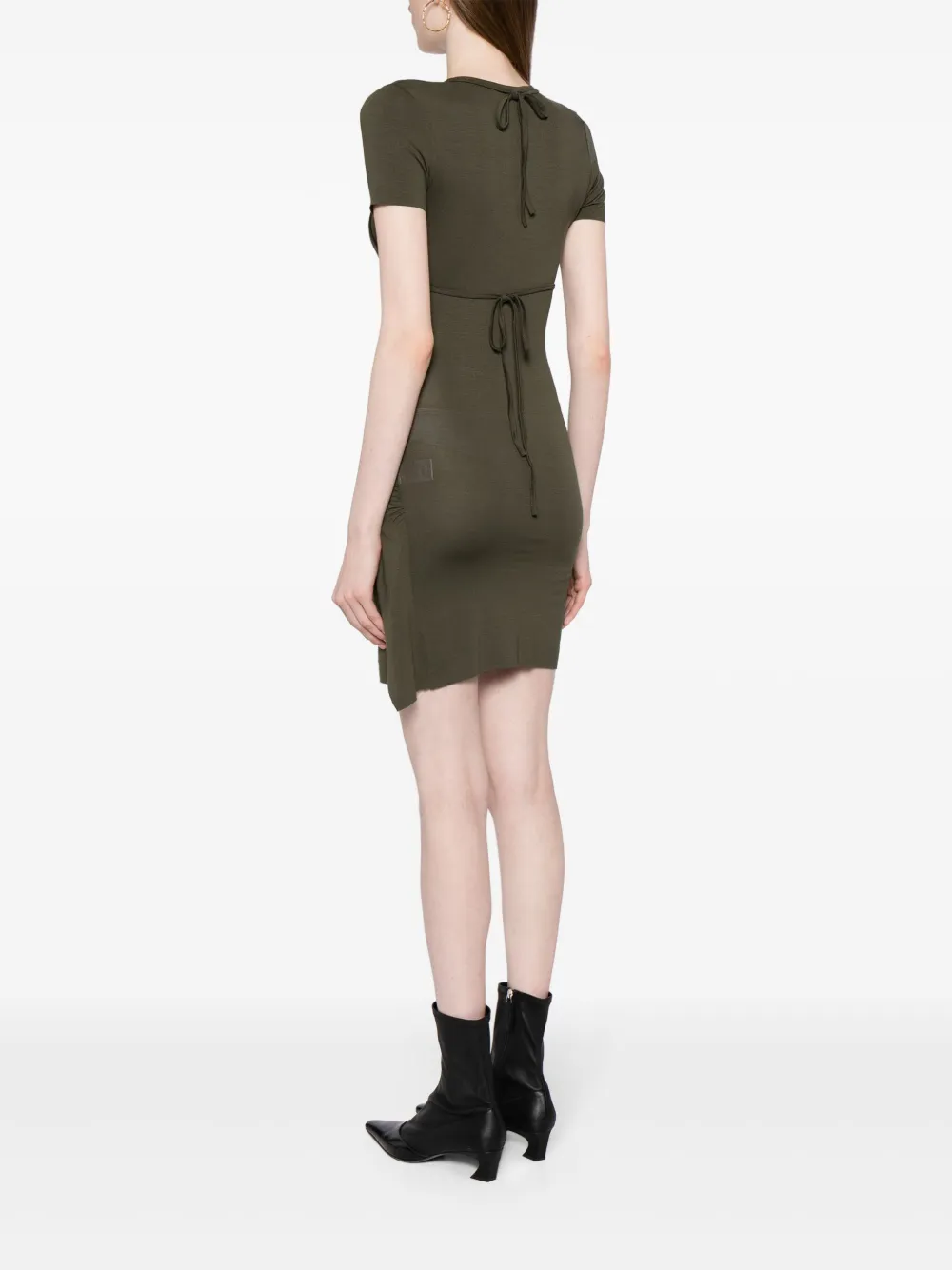 Shop Gimaguas Julia Layered Minidress In 绿色