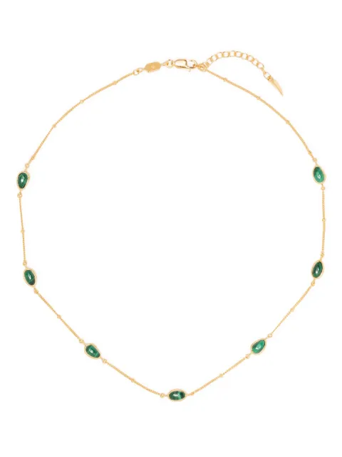 Missoma malachite-embellished choker necklace