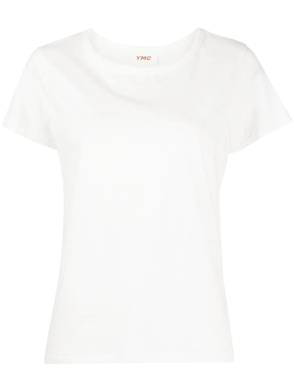 ymc t-shirt en coton biologique à col rond - blanc