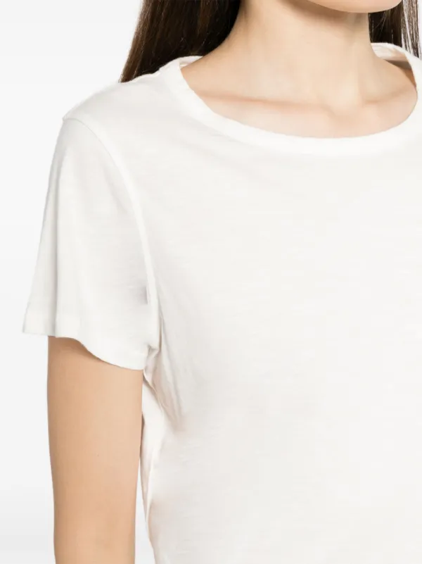 YMC crew-neck Organic Cotton T-shirt | White | FARFETCH BN