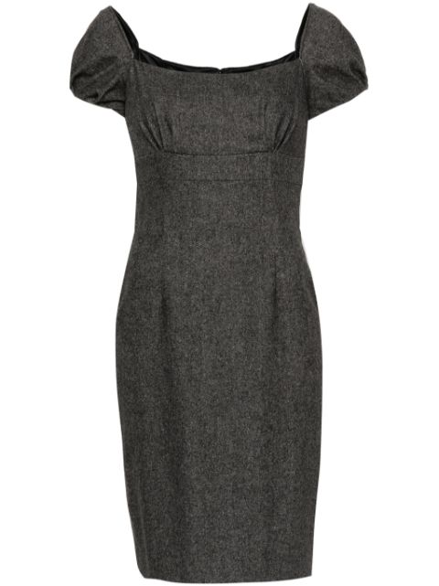 Christian Dior 2010s short-sleeve tweed dress Women