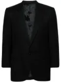 Pierre Cardin Pre-Owned 1980s peak lapels wool blazer - Black