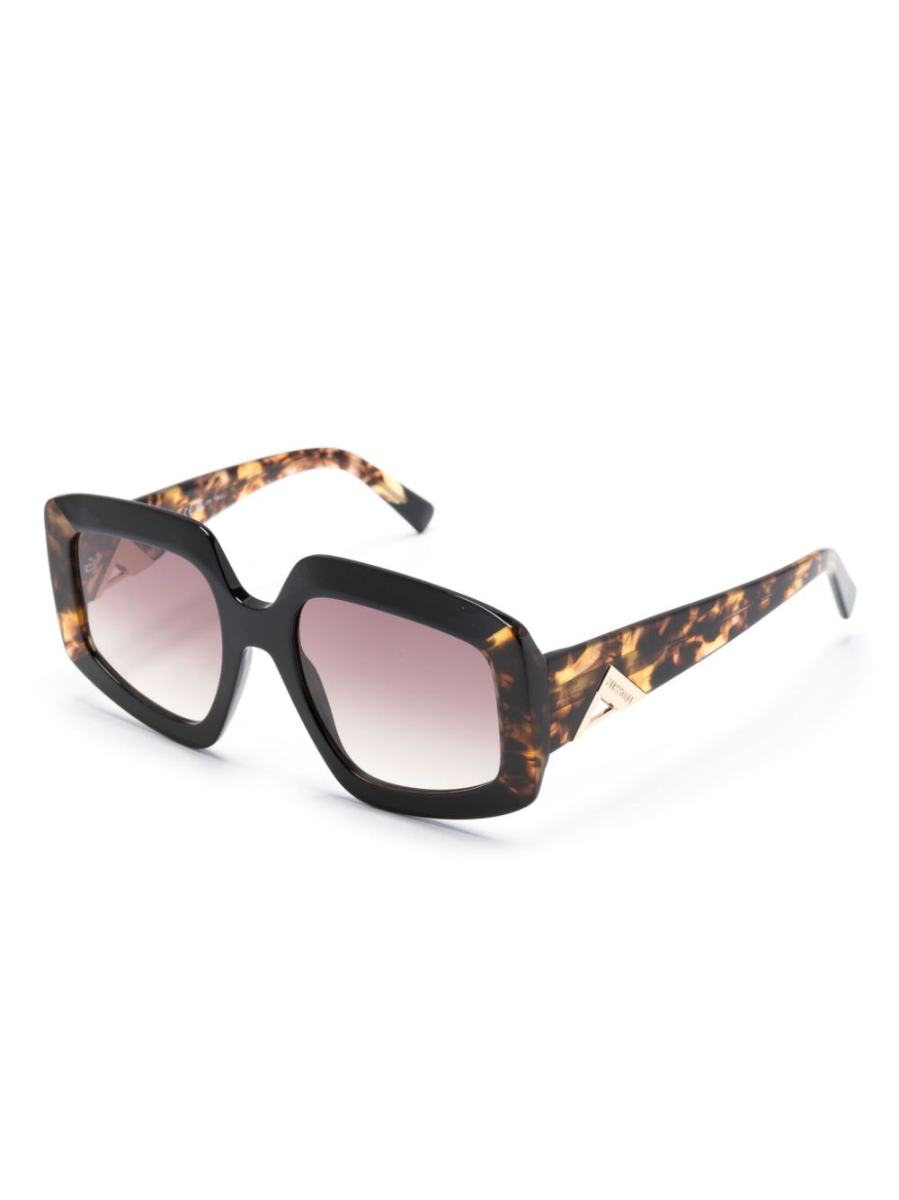 Shop Missoni Eyewear Butterfly-frame Tortoiseshell-effect Sunglasses In 褐色