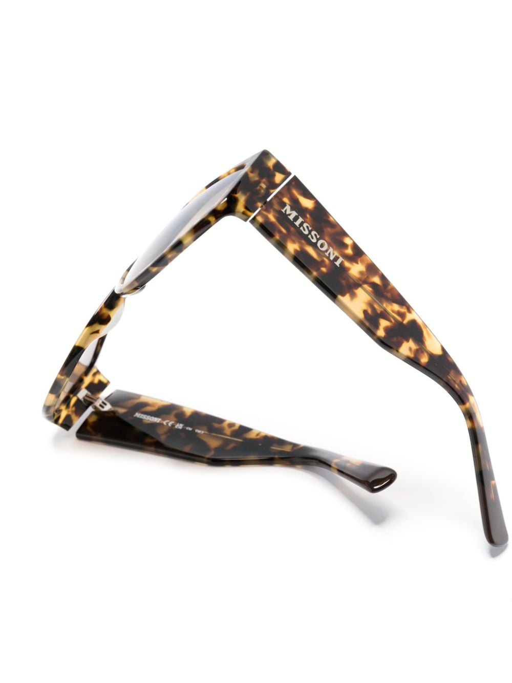 Shop Missoni Eyewear D-frame Tortoiseshell-effect Sunglasses In Braun