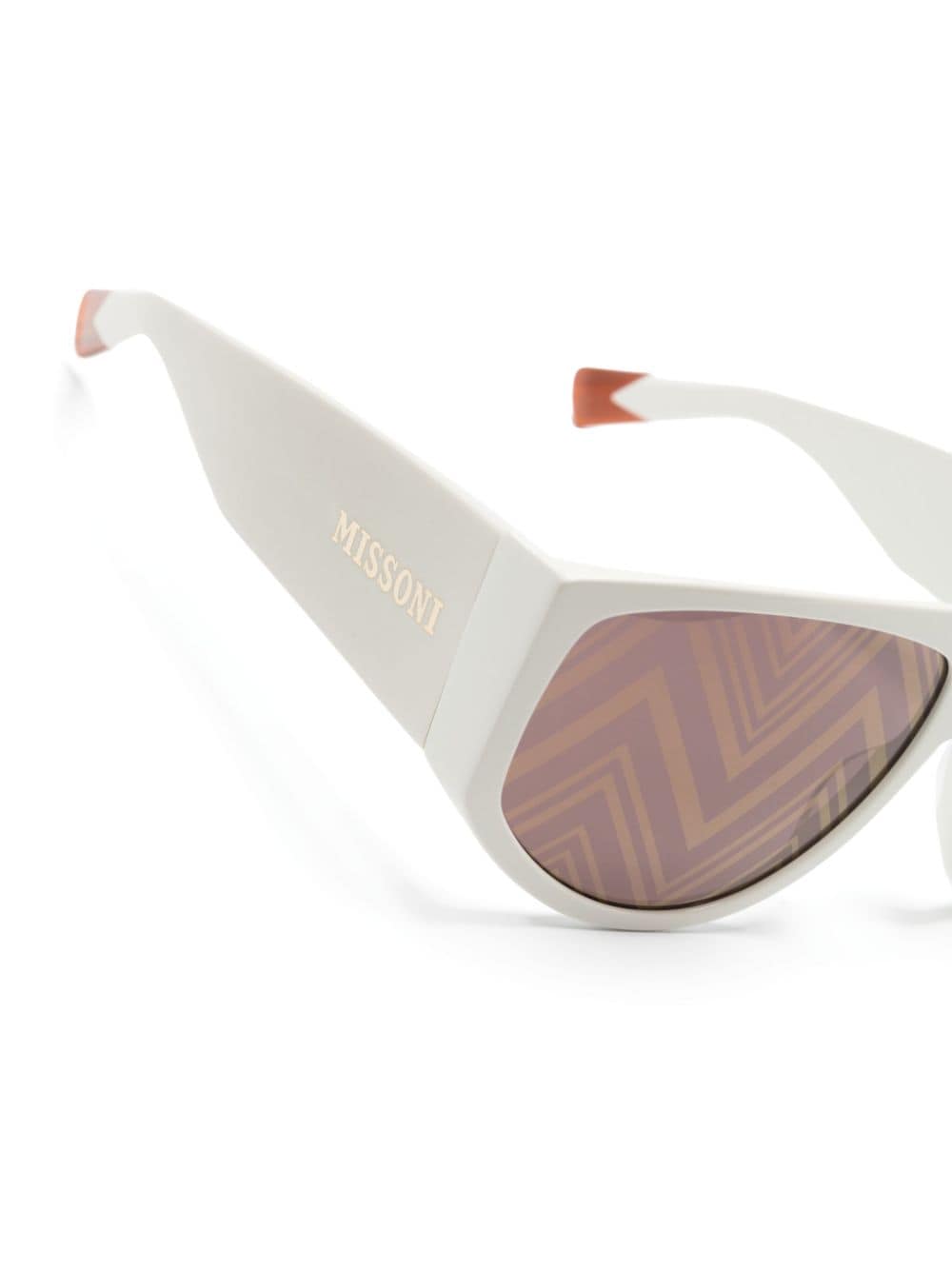 Shop Missoni Eyewear Logo-print D-frame Sunglasses In Weiss
