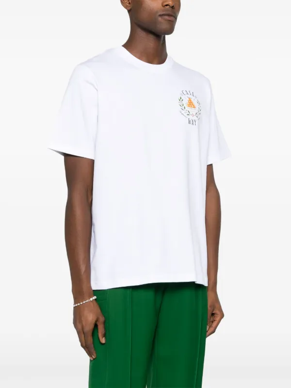 Casablanca Casa Way graphic-print T-shirt | White | FARFETCH JO
