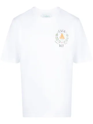 CASA BLANCA 半袖シャツ ホワイト Casablanca Casa Way グラフィック Tシャツ | ホワイト