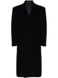 Pierre Cardin Pre-Owned 1970s double-breasted brushed coat - Blue