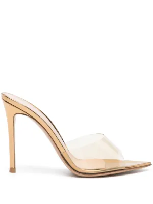 Gianvito Rossi ホワイトミュール Gianvito Rossi フローラル ミュール | ホワイト | FARFETCH JP