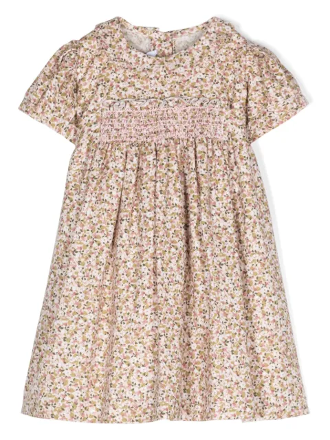 Siola vestido con cinturón y motivo floral en jacquard