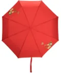 Moschino Teddy Bear-handle compact umbrella - Red