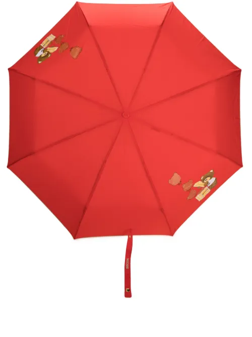 Parapluie compact à motif Teddy Bear - Moschino - Modalova