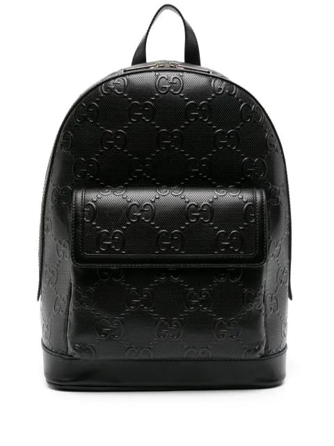 Gucci Pre-Owned GG-embossed leather backpack