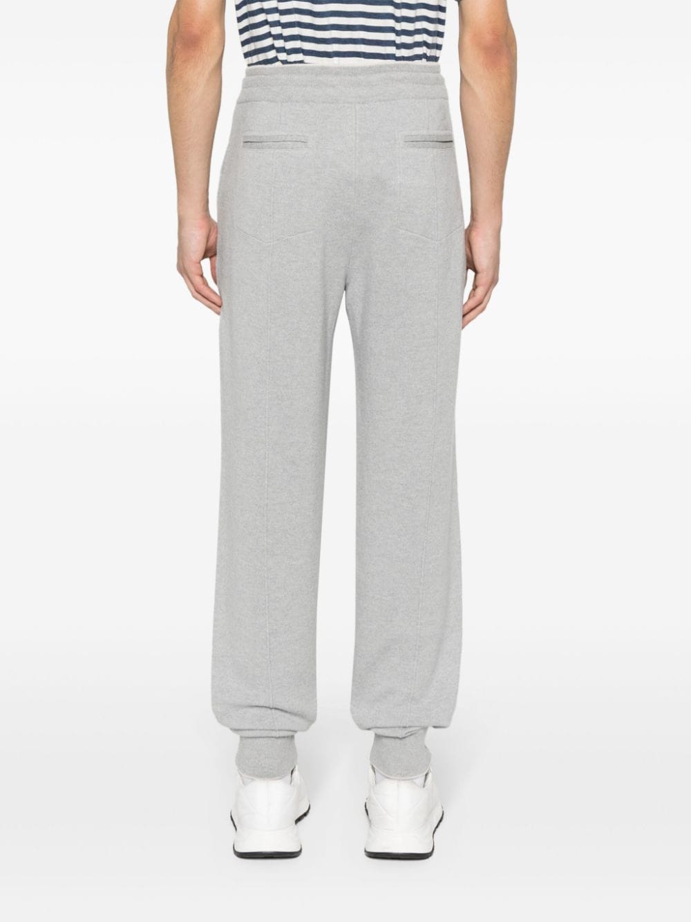 Shop Fileria Wool-cashmere Track Pants In Grey